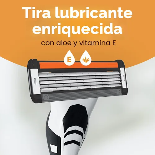 Vista 6 de BIC Flex 5 - Maquinillas de afeitar recargables de 5 cuchillas para hombre, cuidado personal navideño para un afeitado suave, 1 mango y 12