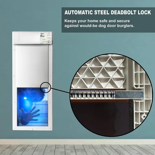 Vista 7 de Power Pet Smart Automatic Electronic Pet Door by High Tech Pet (Door Mount, Large, WiFi Enabled - App Control)
