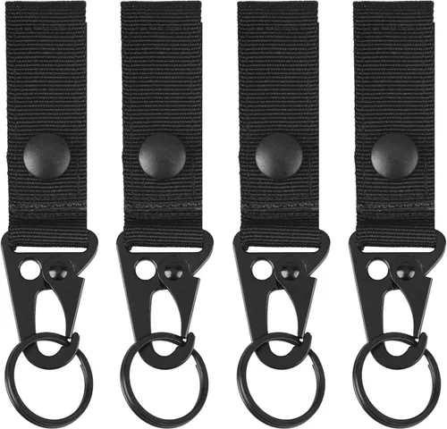 Vista 17 de TRIWONDER Clips de boca ampliados HK Gancho de alta resistencia Ganchos a presión Clips de honda para Paracord al aire libre bolsa mochila