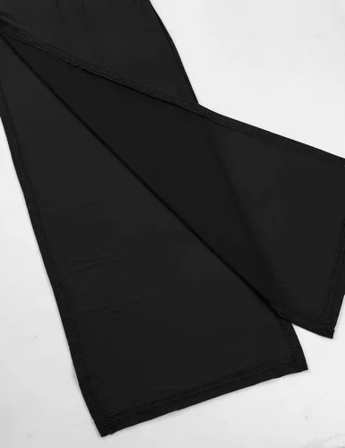 Vista 6 de Yartina Vestido de lencería con cuello halter para mujer, con abertura lateral, sin mangas, mini cheongsam, camisón para fiesta, club