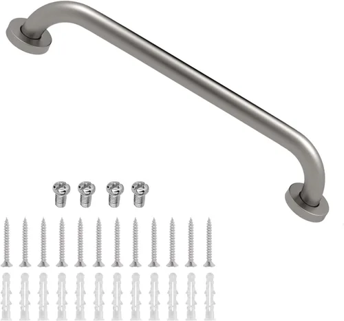 Vista 8 de ELLO&ALLO Barra de agarre de ducha de baño de bronce aceitado, pasamanos de baño para cuidado del hogar (12 pulgadas)