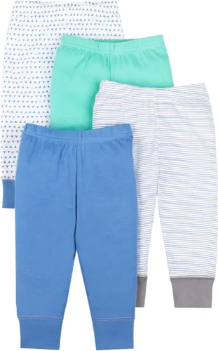 Vista 6 de Lamaze Organic Baby Pantalones deportivos de meter para bebé niño Gris claro/oscuro.