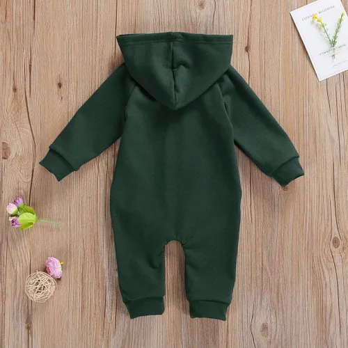 Vista 4 de Enterizo de manga larga para bebés y niñas, con cremallera, cálido, con cremallera, para otoño e invierno