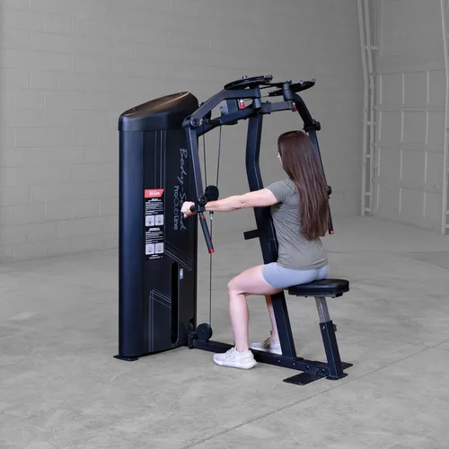 Vista 4 de Body-Solid Pro Clubline Series 2 PEC Fly for Home & Commercial Gym with Weight Stack, Exercise Equipment for Fitness, Workout & Strength Training