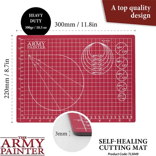 Vista 2 de The Army Painter, tapete de corte autorreparable, PVC de doble cara antideslizante, A4