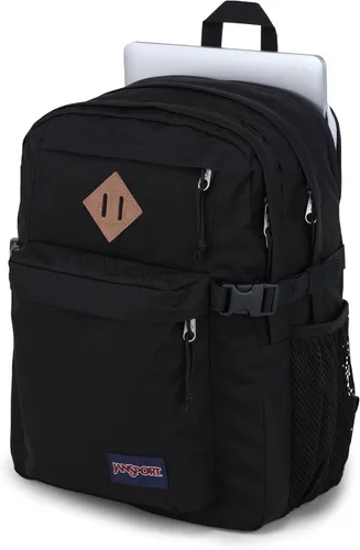 Vista 5 de JanSport Mochila Campus Principal - Mochila para viajes o trabajo con funda para laptop de 15 pulgadas y bolsillos dobles para botellas de agua