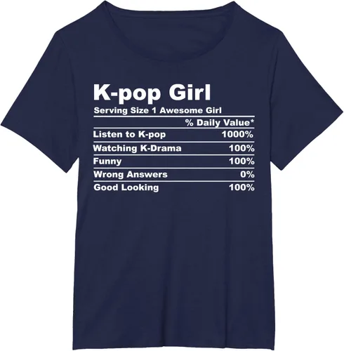 Vista 12 de Camiseta de regalo Kpop Kdrama para mujer K-pop Girl, Negro, S
