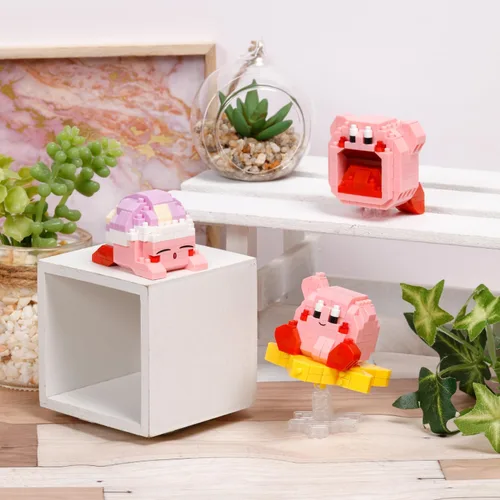 Vista 4 de nanoblock - Kirby - Inhalando Kirby, kit de construcción de la serie de colección de personajes