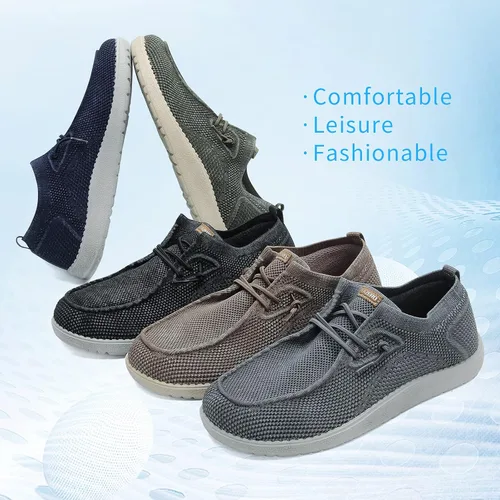 Vista 10 de 1TAZERO Zapatos casuales para hombre con plantillas de soporte de arco, mocasines para fascitis plantar
