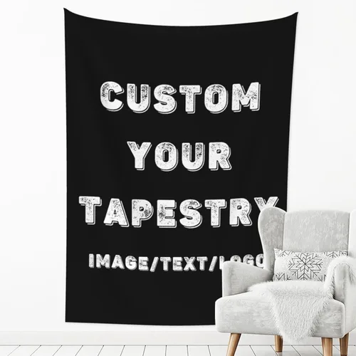 Vista 14 de Tapiz personalizado para cargar imágenes para colgar en la pared, telón de fondo personalizado con foto y texto, carteles personalizados