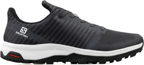 Vista 2 de Salomon Zapatos de senderismo de prisma saliente para hombre, Ébanoblanconegro, 8