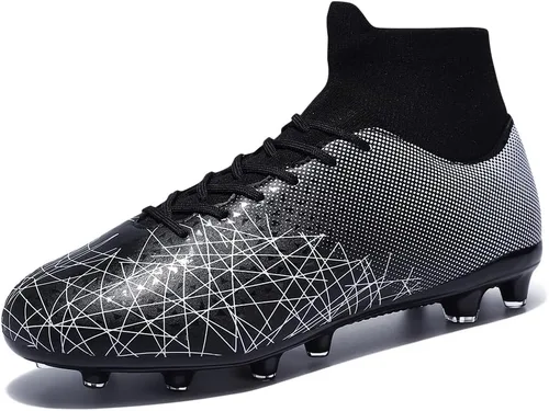Vista 4 de Tacos de fútbol profesionales para hombre, zapatos de entrenamiento con picos altos, transpirables, atléticos, botas de fútbol para exteriores e