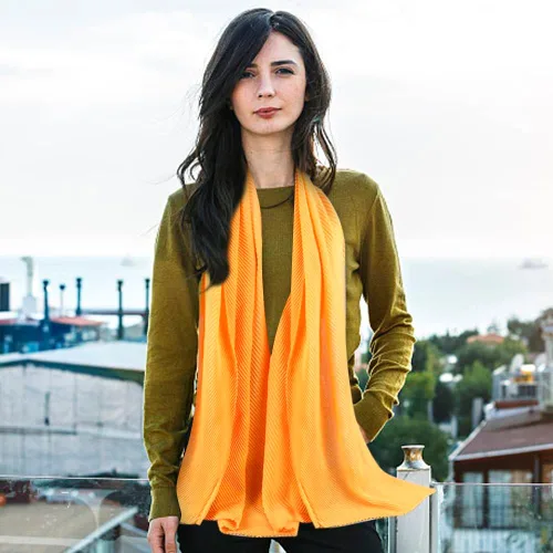 Vista 5 de Hijab - Bufanda de cabeza musulmana de color sólido para mujer, bufanda larga de algodón, bufanda ligera de gasa