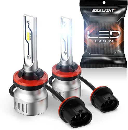 Vista 16 de SEALIGHT Bombilla LED antiniebla H3, actualización de 14000LM, 600% súper brillante, tamaño mini 1:1, Plug-n-Play, rendimiento súper de disipación