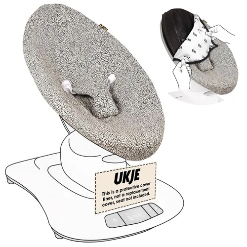 Vista 9 de UKJE Liner Baby Rocker Cover - Compatible con 4moms MamaRoo 4 Old Model Before 2022 - Funda para columpio para bebé, cubierta de gorila - Funda