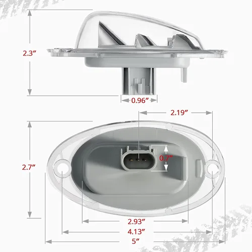 Vista 5 de Partsam Freightliner Cascadia - Luces LED de señal de giro LED ámbar 5-2835-SMD, lente transparente, repuesto para Freightliner Cascadia semi camión