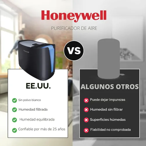 Vista 9 de Humidificador libre de gérmenes Honeywell Cool Mist