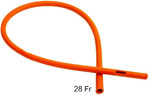 Vista 4 de HealthAndYoga™ Tubo de colon de goma - Extremo cerrado 28 FR Puntas de colon de grado médico adicionales - Juego de 10-16 FR