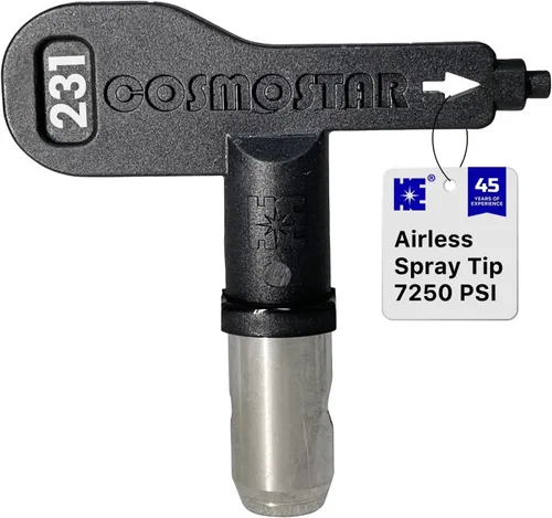 Vista 10 de Cosmostar 211 Boquilla de punta de pulverización sin aire resistente, reversible, fácil de limpiar, compatible con RAC IV y TRU211 Tip Guard