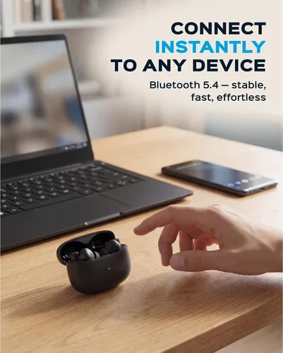 Vista 8 de TREBLAB X8 Auriculares inalámbricos verdaderos - Cancelación activa de ruido, Bluetooth 5.4 IPX5 Waterproof, 40H Playtime, Dual ENC Mics