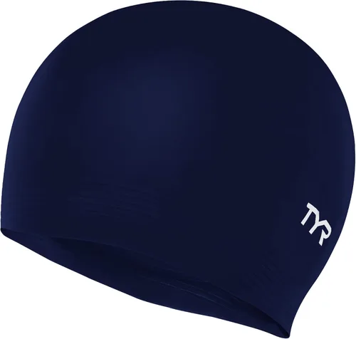 Vista 17 de TYR Gorro de natación de látex para adultos para mujeres y hombres, sombrero de natación de entrenamiento y recreación con una construcción de látex