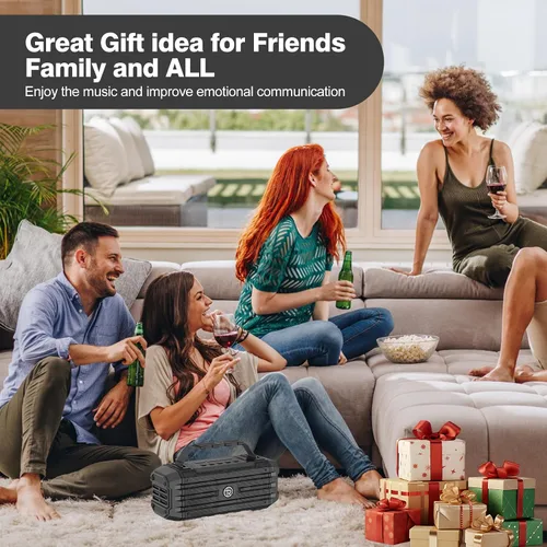 Vista 8 de Altavoz Bluetooth de 120W Pico 80W Portátil Inalámbrico Hi-Fi Fuerte para Exteriores IPX6 Impermeable Altavoces Grandes para Fiestas con Graves