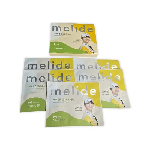 Vista 2 de Melide Golf Face Eye Protección solar UV Parche de hidrogel refrescante, calmante e hidratante, parche solar para cara de golf, hecho en Corea