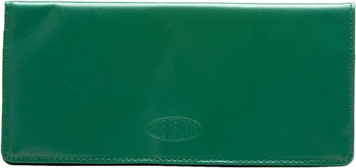 Vista 9 de Big Skinny Billetera ejecutiva de piel para mujer con pliegue doble, porta hasta 40 tarjetas Rojo