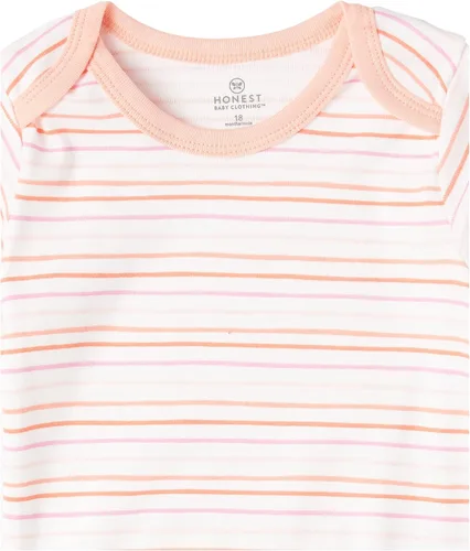 Vista 7 de HonestBaby Girls Organic Cotton Short Sleeve Bodysuits Multipack