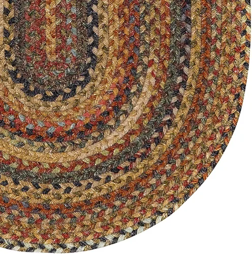 Vista 4 de Capel American Heritage Woodstone Alfombra Trenzada Ovalada de Pasillo 2' 0" X 6' 0