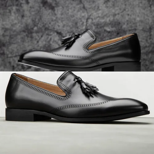 Vista 5 de Meijiana Men's Loafers Mens Classic Loafers Dress Shoes Loafers for Men Fashion Luxury Shoes