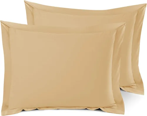 Vista 9 de Nestl Juego de 2 fundas tipo sham de almohada suaves - Fundas de almohada de microfibra de doble cepillado - Fundas de almohada de cama premium