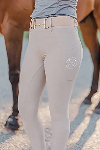 Vista 4 de FREE RIDE EQUESTRIAN Breeches with Silicone Grip and Knee Patch Breeches