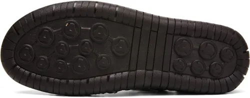 Vista 3 de Honeystore Sandalias atléticas huecas de cuero para hombre, zapatos casuales romanos