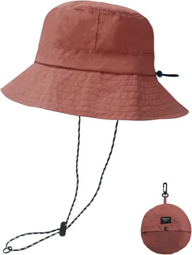 Vista 21 de NPQQUAN Sun Bucket Hats for Woman Men Lightweight Sun Hat Packable Foldable Beige