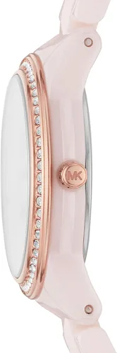 Vista 2 de Michael Kors Runway Mercer - Reloj de acero inoxidable de tres manecillas