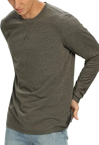 Vista 30 de NITAGUT Camiseta clásica de algodón para hombre con cuello redondo