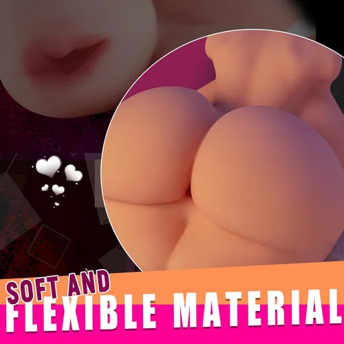 Vista 3 de Mini muñecas sexuales de 3.5 libras para hombres, masturbador con pecho bucal, juguetes sexuales pequeños con pechos realistas, vagina y anal