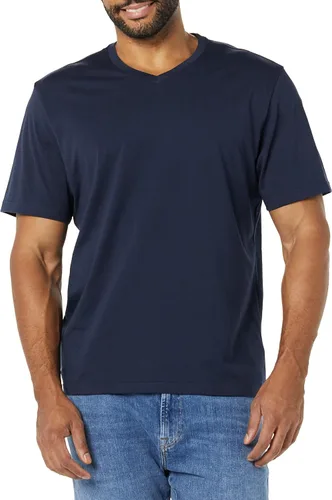 Vista 2 de Tienda Essentials Men's Slim-Fit Short-Sleeve V-Neck T-Shirt, Pack of 2