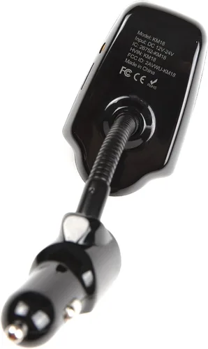 Vista 7 de [versión más reciente LED transmisor FM], Nulaxy transmisor de radio FM inalámbrico por Bluetooth para el coche, Negro