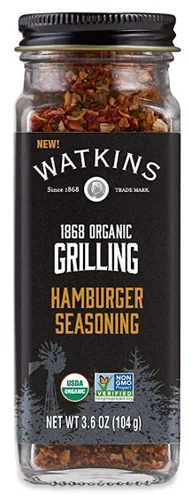 Vista 9 de Watkins 1868 Condimento orgánico para hamburguesas a la parrilla, 3.6 onzas (paquete de 3)