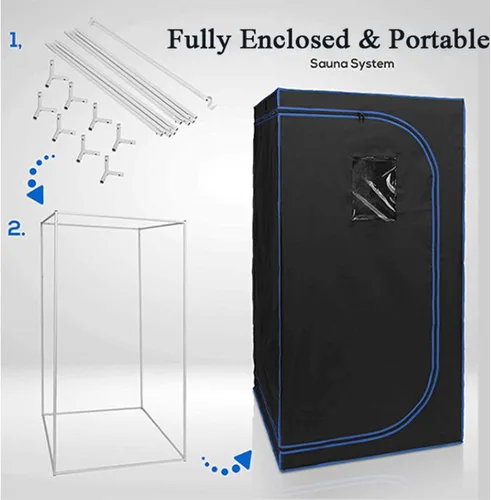 Vista 3 de CGOLDENWALL Sauna de vapor portátil para el hogar, spa personal, 4L 2000 W, la máquina de vapor puede seguir generando vapor durante 99 minutos
