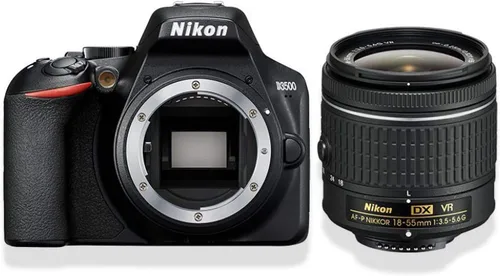 Vista 5 de Nikon VBA550K001 D3500 + AF-P DX 18–55 Kit de realidad virtual - negro