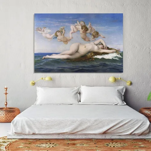 Vista 5 de LEES TOSS Alexandre Cabanel - Póster decorativo para pared, diseño de "El nacimiento de Venus", póster decorativo para habitación, estética, sala