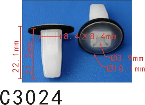 Vista 11 de Autobahn88 - Clip de remache tipo push-in para parachoques, compatible con Renault (OEM: 054000001R) (Paquete de 20)