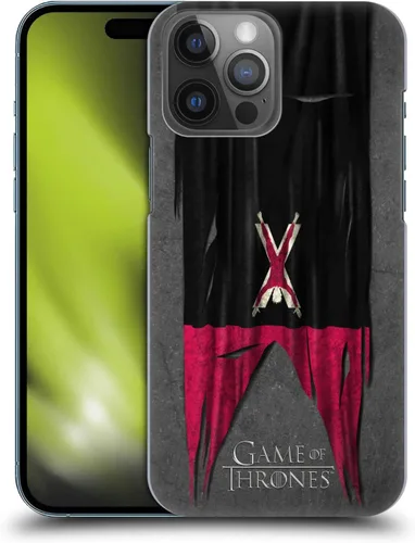 Vista 13 de Head Case Designs Funda rígida con licencia oficial de HBO Juego de Tronos Arryn Sigil Flags compatible con Apple iPhone 14 Pro Max