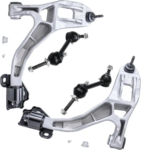 Vista 23 de Detroit Axle - 4 piezas de brazos de control traseros para Ford C-Max, Focus, Mazda 3 5, Volvo C30, C70, S40, V50, 4 brazos de control superiores e