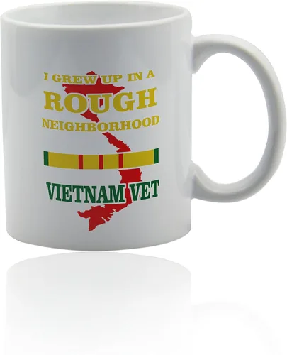 Vista 11 de Taza de café de veterano de Vietnam de 11 oz.