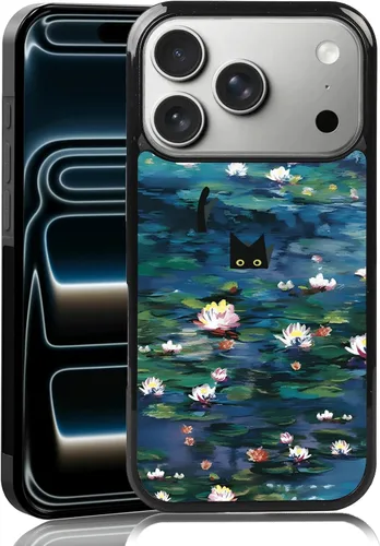 Vista 103 de Elegante funda de teléfono con diseño de gato Marie compatible con iPhone 11, funda de encaje dorado para iPhone, a prueba de golpes, rosa fucsia