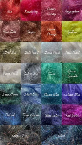 Vista 2 de Heidifeathers Angelina Fibres (verde oscuro)